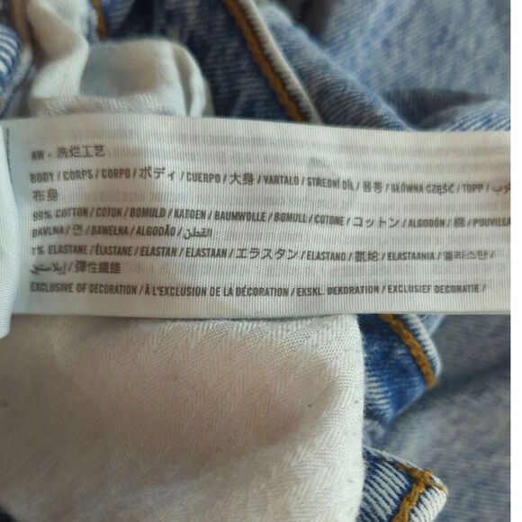 Abercrombie & Fitch Light Wash The 90's Straight Ultra High Rise Jeans Sz 24/00R - Picture 11 of 13